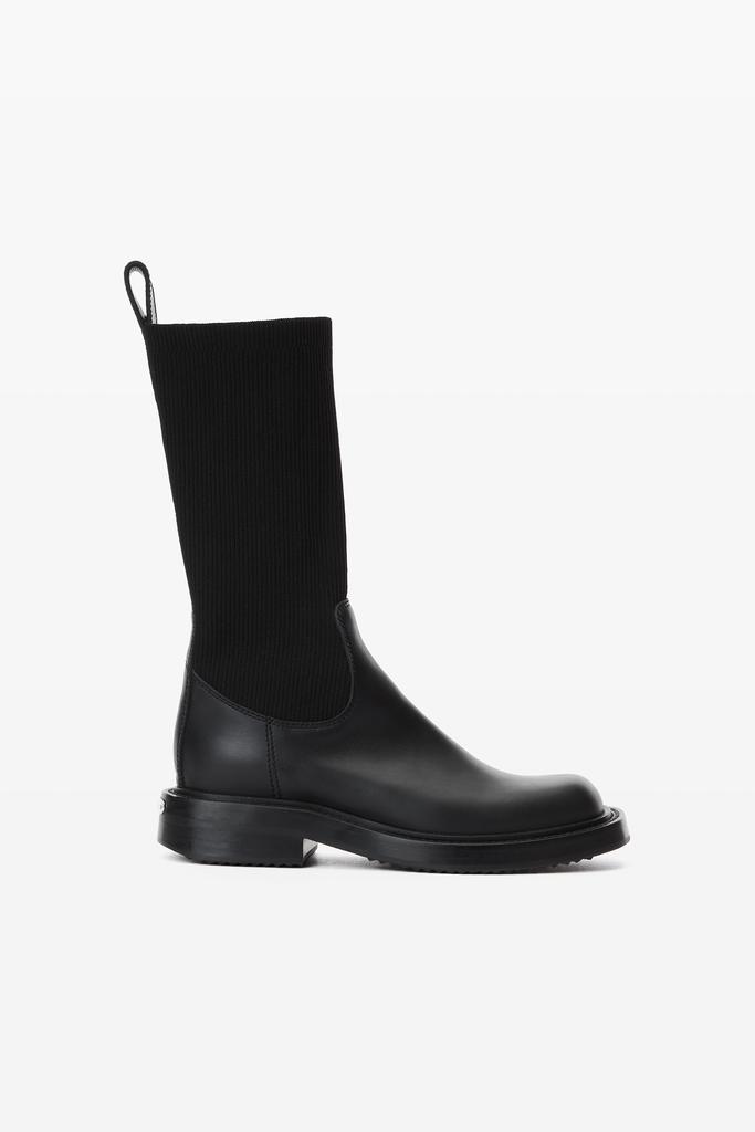 Alexander Wang diablo 90mm tall boot in crystal hotfix