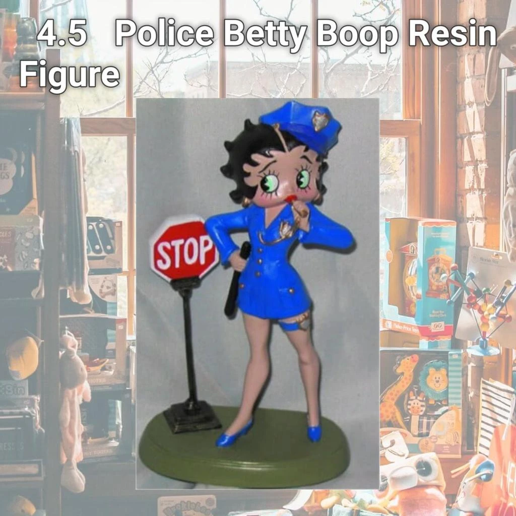 Precious Kids 4.5 Police Betty Boop Resin Figure 2