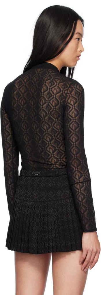 MARINE SERRE Black Moon Diamond Mesh Second Skin Top 3