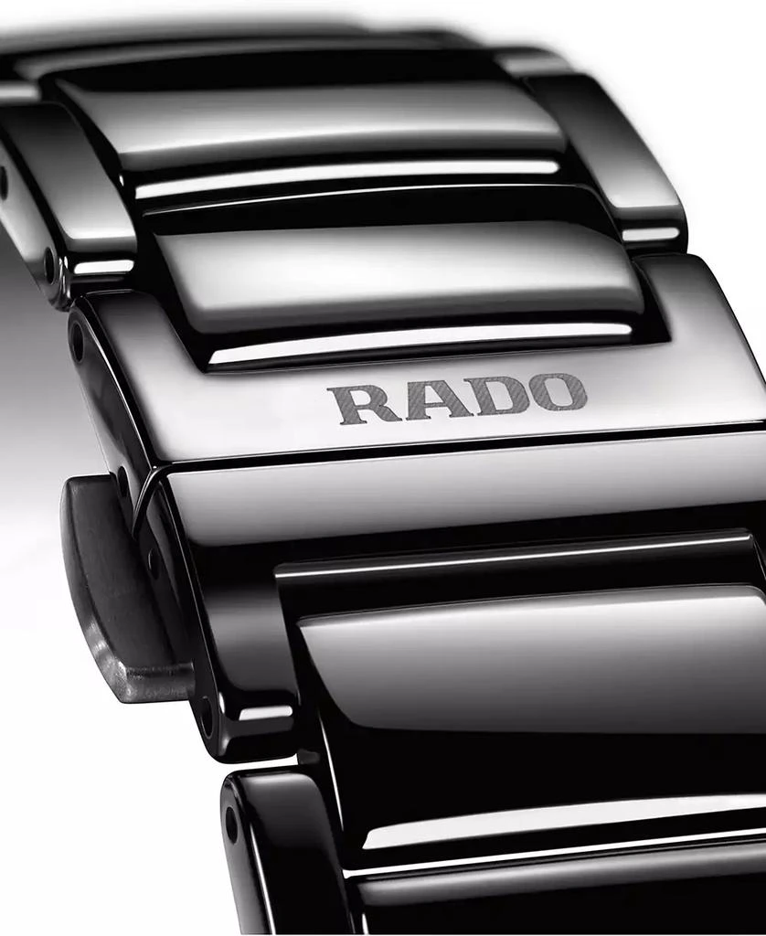 Rado Unisex Swiss Automatic True Diamond (1/8 ct. t.w.) Black Ceramic Bracelet Watch 40mm 7