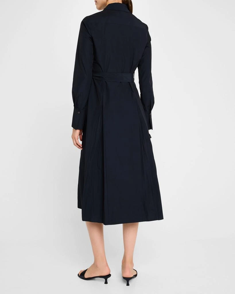 Derek Lam Annette Long-Sleeve Pleated Shirtdress 3