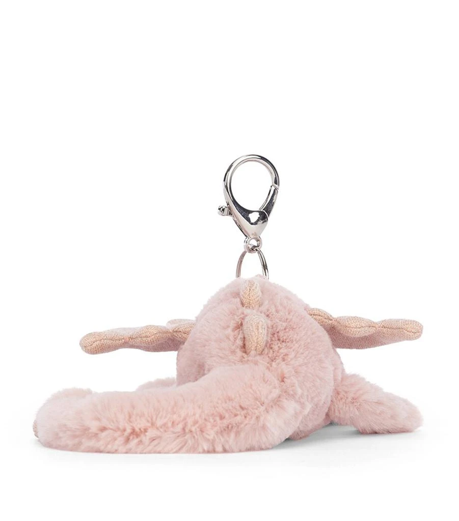 Jellycat Rose the Dragon Bag Charm 4