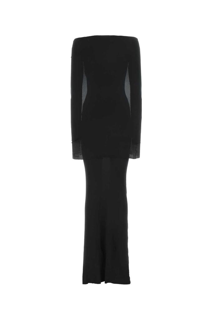 Balenciaga Balenciaga Off-Shoulder Long-Sleeved Maxi Dress