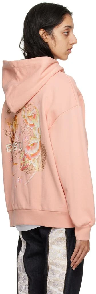 Evisu Pink Tattoo Koi Hoodie 3