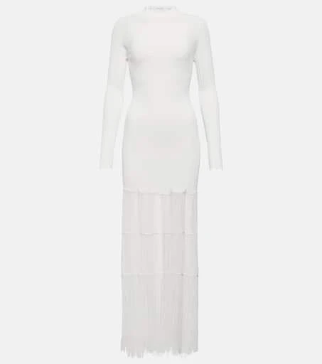 Khaite Cedar fringed maxi dress 1