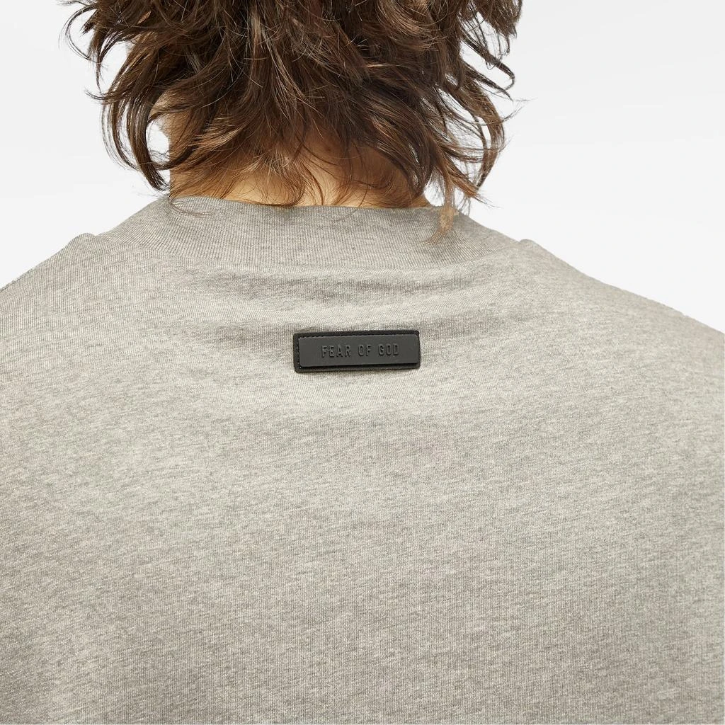 Essentials Fear of God ESSENTIALS Spring Tab Crew Neck T-Shirt - Dark Heather Oatmeal 5