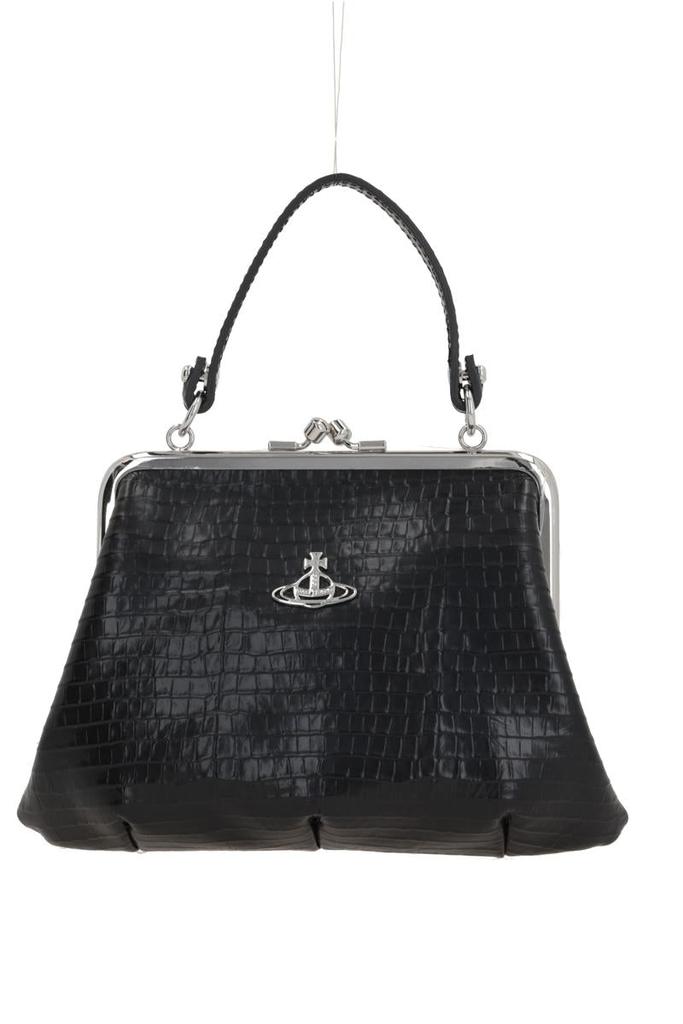 ★Vivienne Westwood★ Mini Yasmine Tote Bag Black 5C010005WL Vivienne Westwood Black Mini Yasmine Bag - Tote Bags