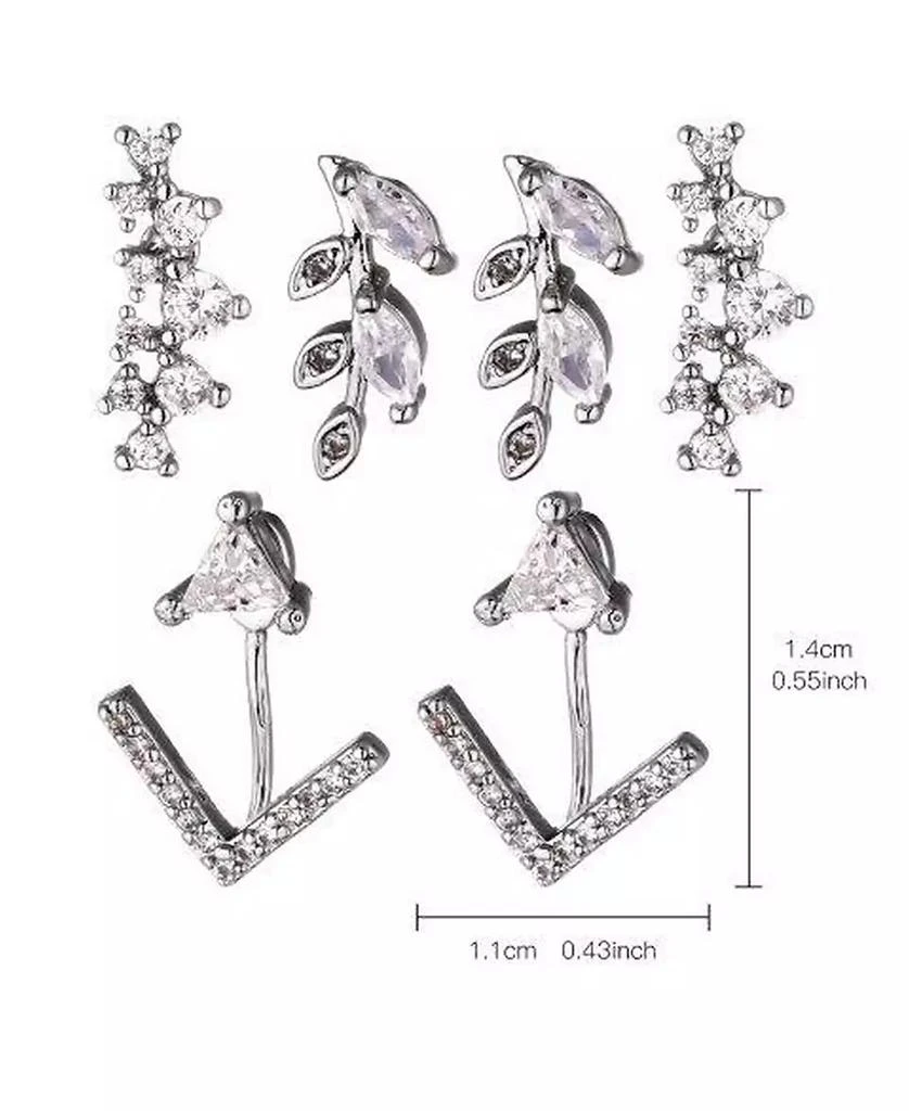 Nicole Miller Cubic Zirconia Earring Trio 3