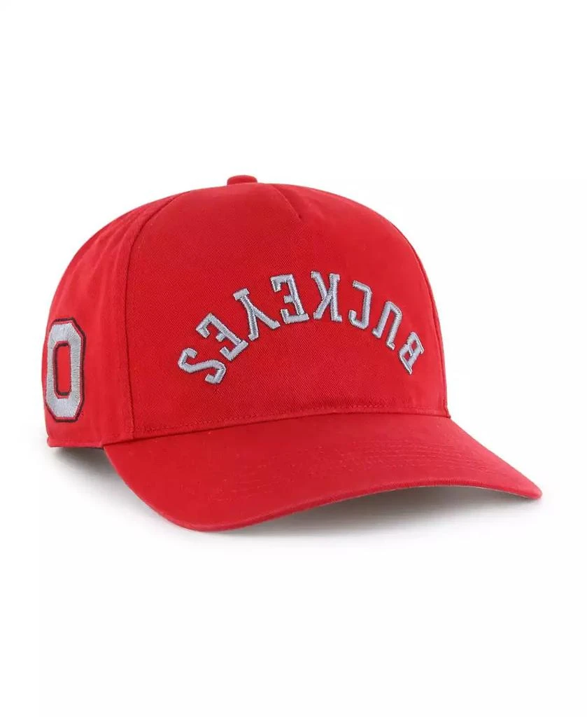 47 Brand Men's Scarlet Ohio State Buckeyes Flip Script Hitch Adjustable Hat 1