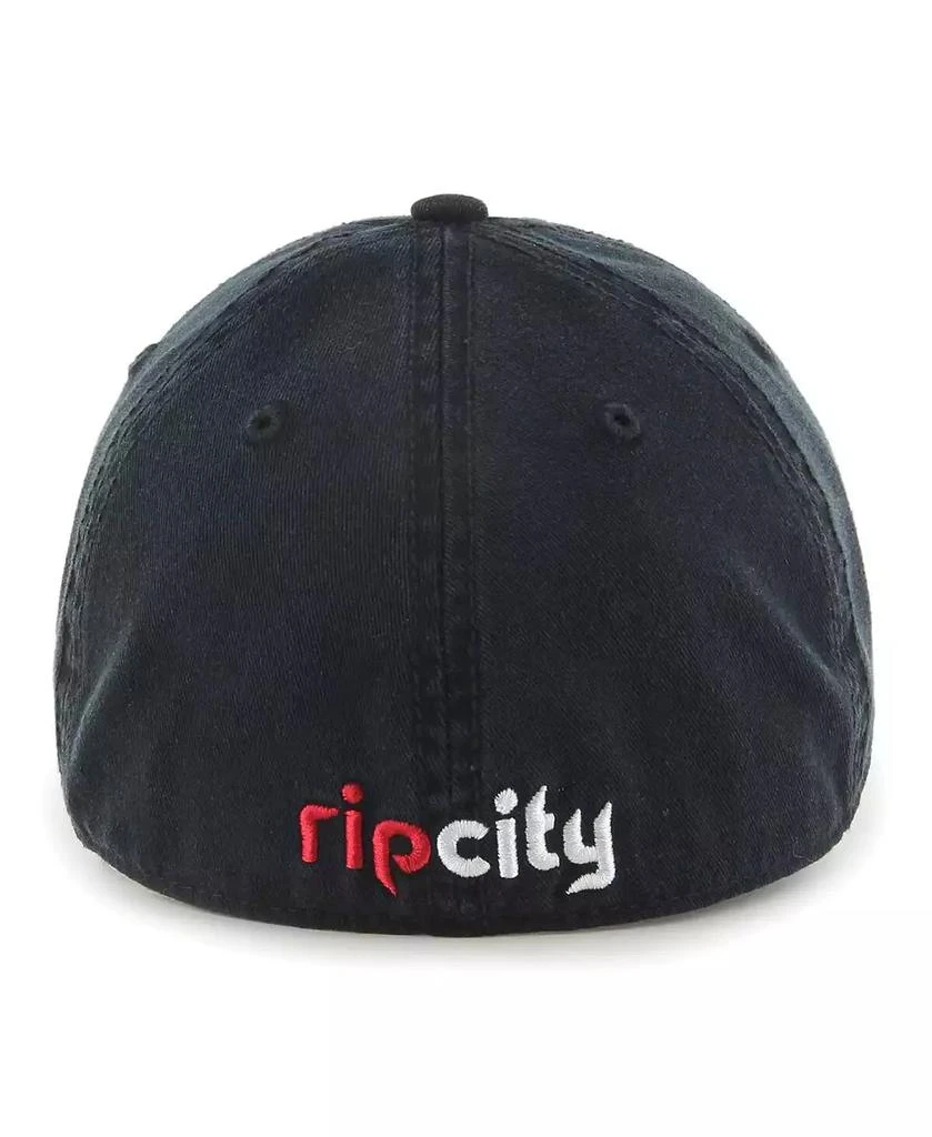 47 Brand Men's Black Portland Trail Blazers Classic Franchise Fitted Hat 2