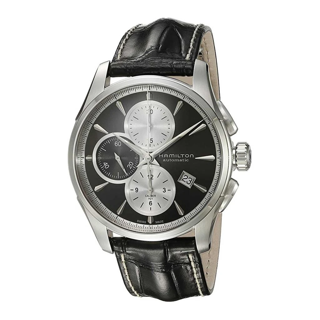 Hamilton Hamilton Men's Watch - Jazzmaster Automatic Chronograph Date Black Strap | H32596781 1