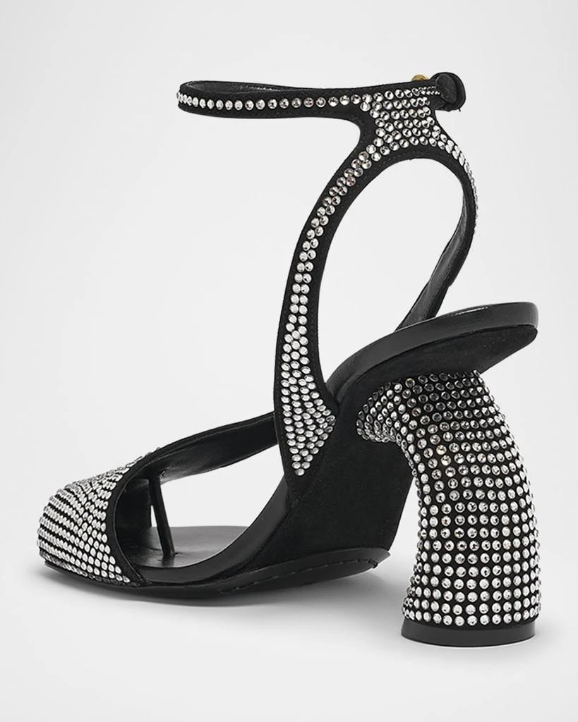 Dries Van Noten Virgo Rhinestone Asymmetrical Sandals 3