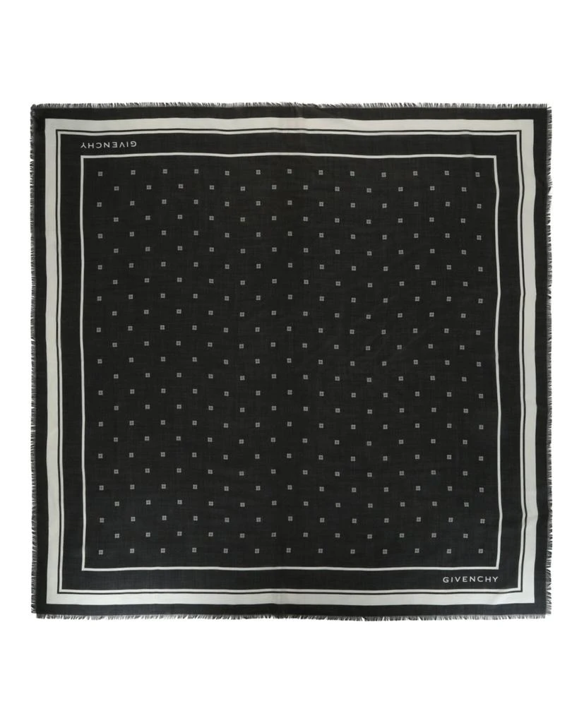 Givenchy 4G Shawl In Cashmere and Silk