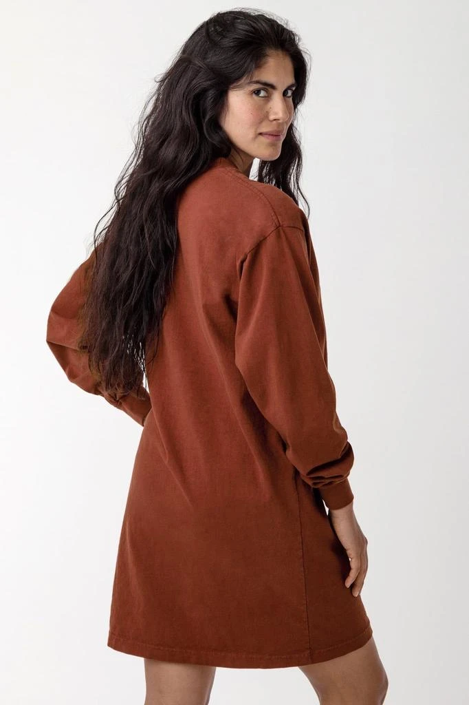 Los Angeles Apparel 1837GD - Long Sleeve Garment Dye Mockneck Dress 5