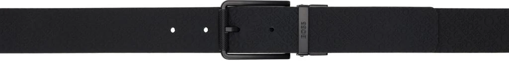 Hugo Boss Black Embossed Leather Belt 1