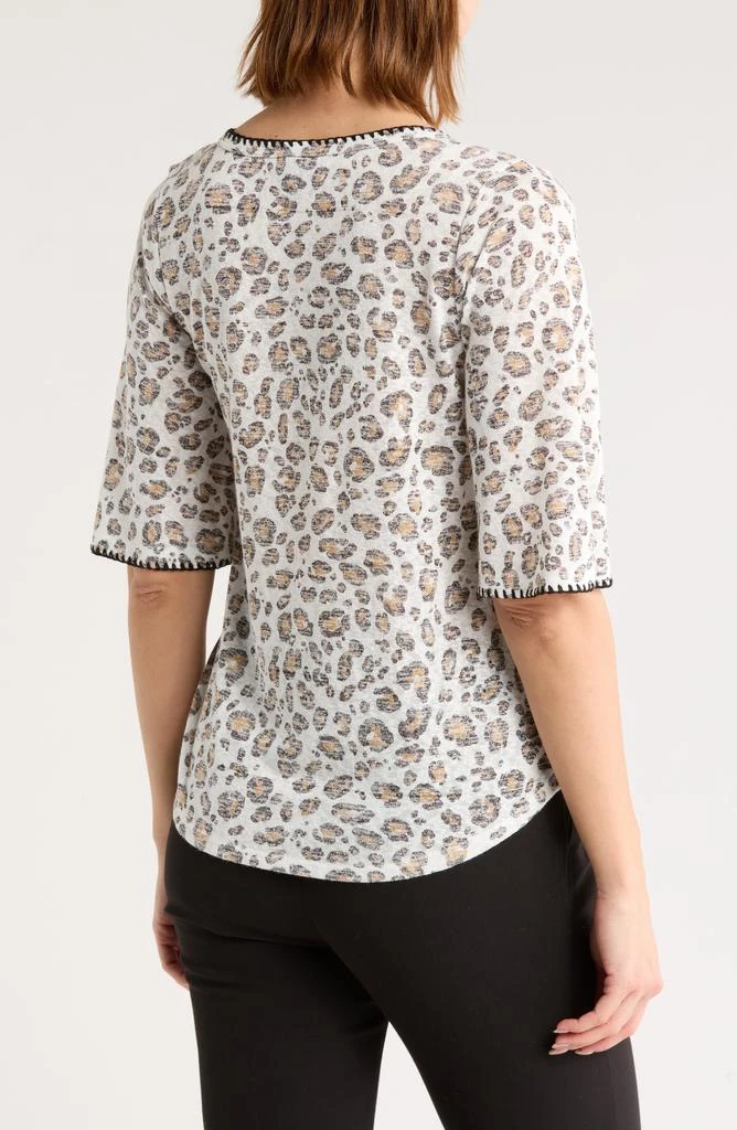 Bobeau Contrast Stitch T-Shirt 2
