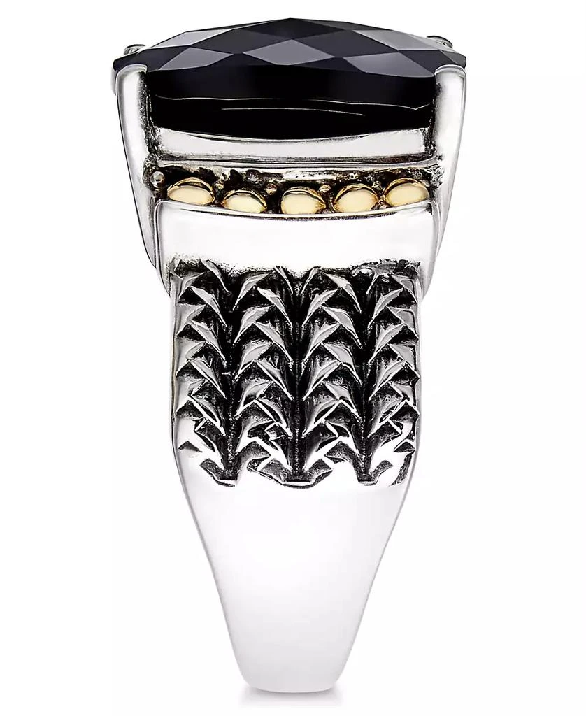 Effy Eclipse by EFFY® Onyx Statement Ring in Sterling Silver & 18k Gold 4