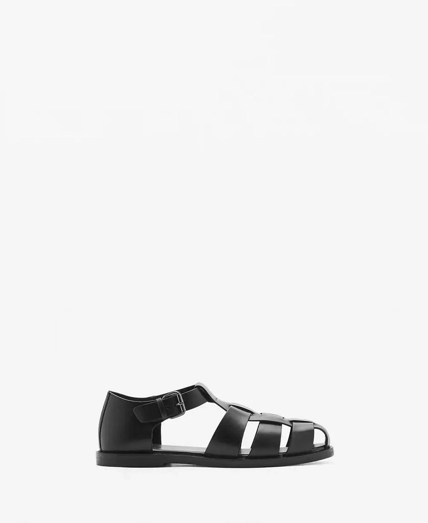 Mango Men's Round Toed Fisherman Sandals 5