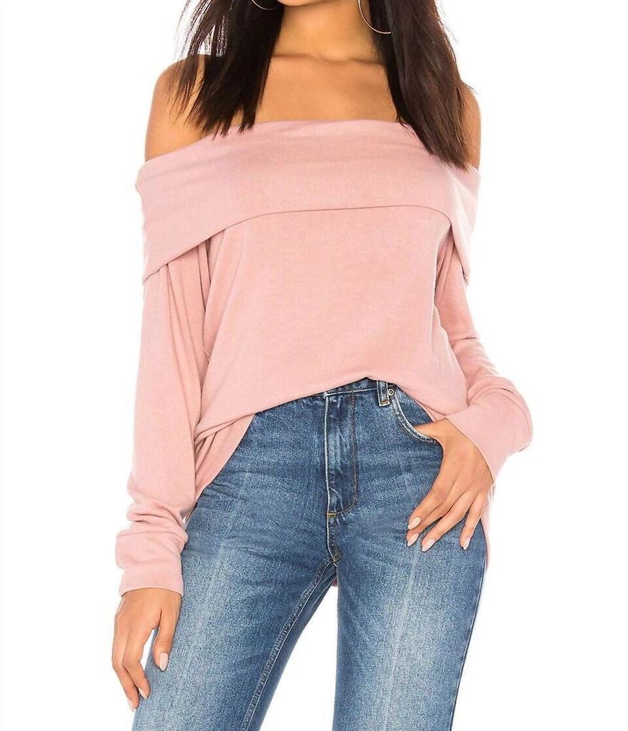 cupcakes and cashmere Cupcakes And Cashmere - Brooklyn Off The Shoulder Sweater