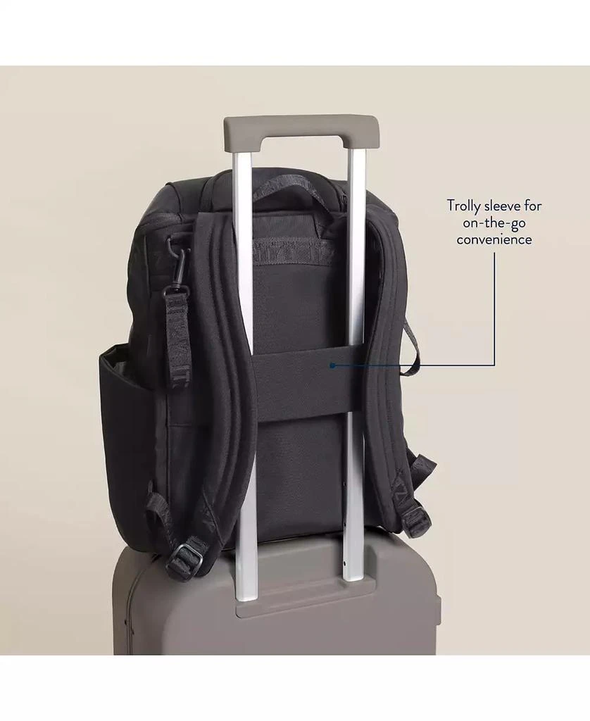 Itzy Ritzy Baby BELONG TOP OPEN BACKPACK WOVEN CHOCOLATE 9