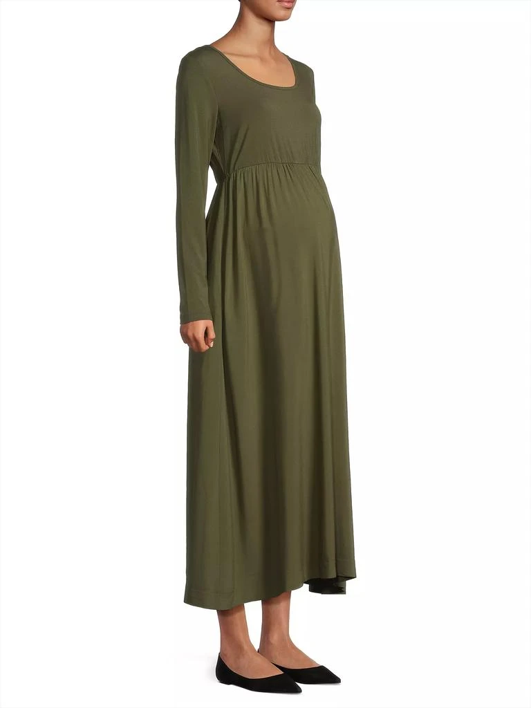 Nom Maternity Maeve Shirred Midi-Dress 4