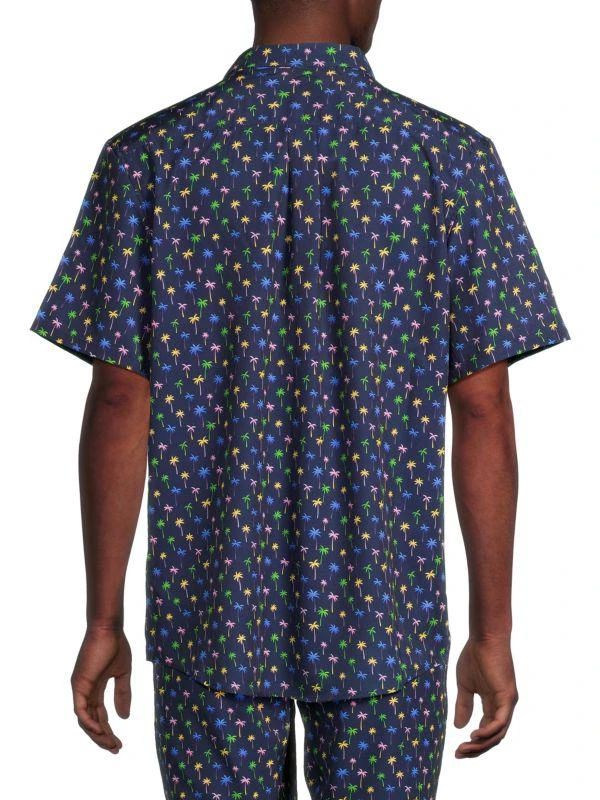 WeSC Oden ​Micro Palm Print Button-Front Shirt 2