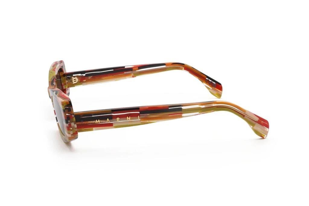 Marni Eyewear Marni Eyewear Nyama Striped Rectangular Sunglasses 2