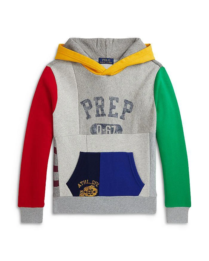 Ralph Lauren Boys' Patchwork Fleece Graphic Hoodie - Little Kid 1