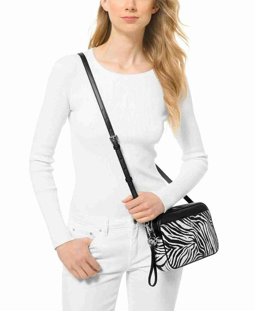 Michael Kors Jet Set Charm EW MK Signature VC Clutch Crossbody Bag 9