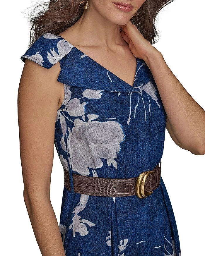 Donna Karan Envelope Collar Midi Dress 6