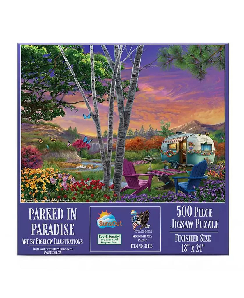 SunsOut Parked in Paradise 500 piece Jigsaw Puzzle for Adults 2