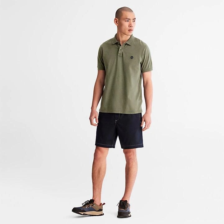 Timberland Sunwashed Jersey Polo Shirt for Men in Green 3