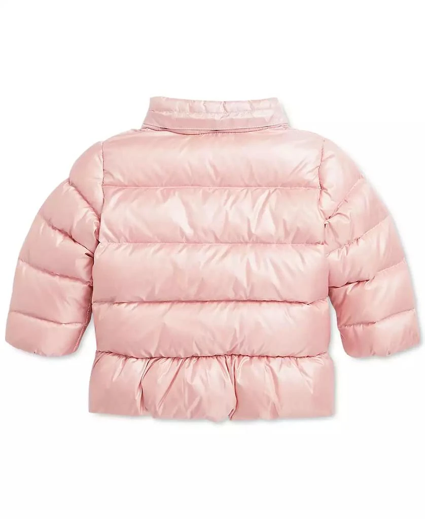 Ralph Lauren Baby Metallic Peplum Bomber Coat 2