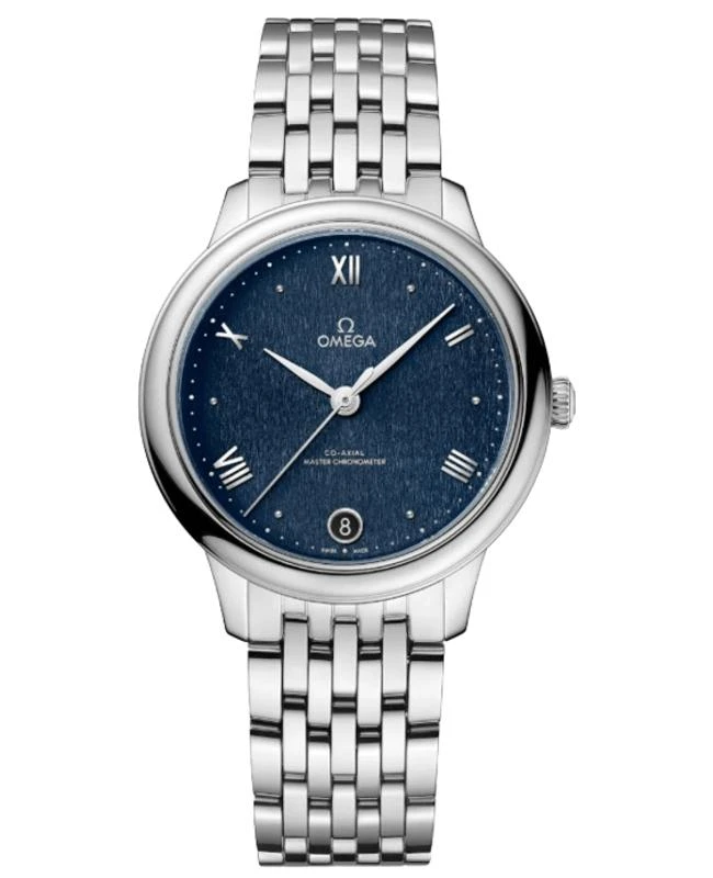 Omega Omega De Ville Prestige Co-Axial Master Chronometer 34mm Automatic Blue Dial Steel Women's Watch 434.10.34.20.03.002 1