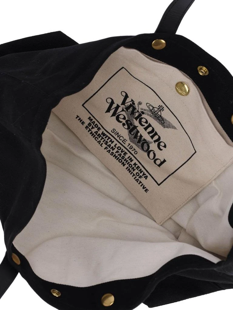 Vivienne Westwood Vivienne Westwood Orb Plaque Top Handle Bag 4
