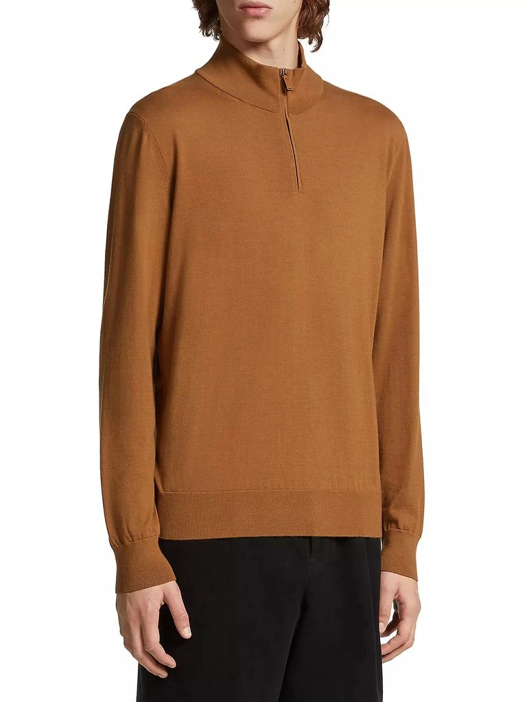 Zegna Zip Mock Neck Sweater 2
