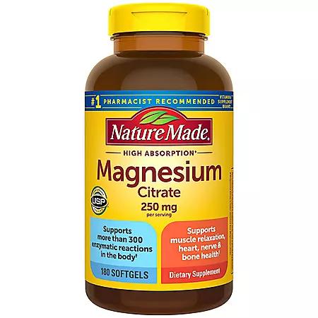 Nature Made Nature Made Magnesium Citrate Softgels, 180 ct.