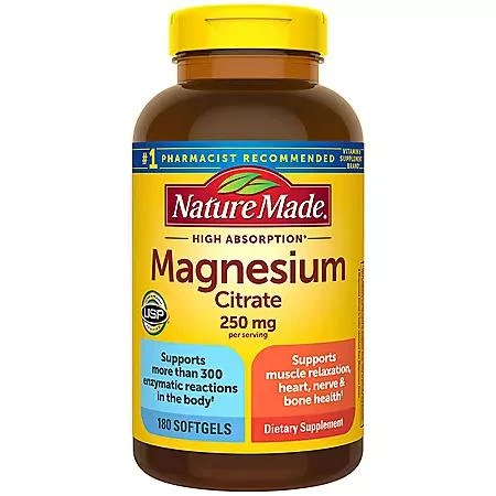 Nature Made Nature Made Magnesium Citrate Softgels, 180 ct. 1