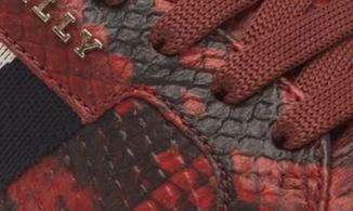 Bally Meson Snakeskin Embossed High Top Sneaker 7