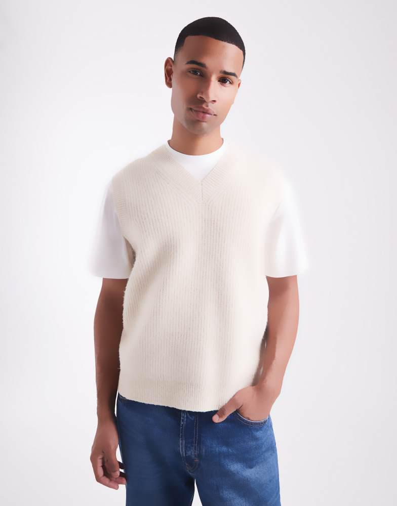 New Look New Look soft marl vest in oatmeal