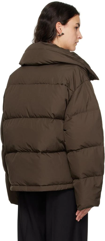 Acne Studios Brown Quilted Down Jacket 3