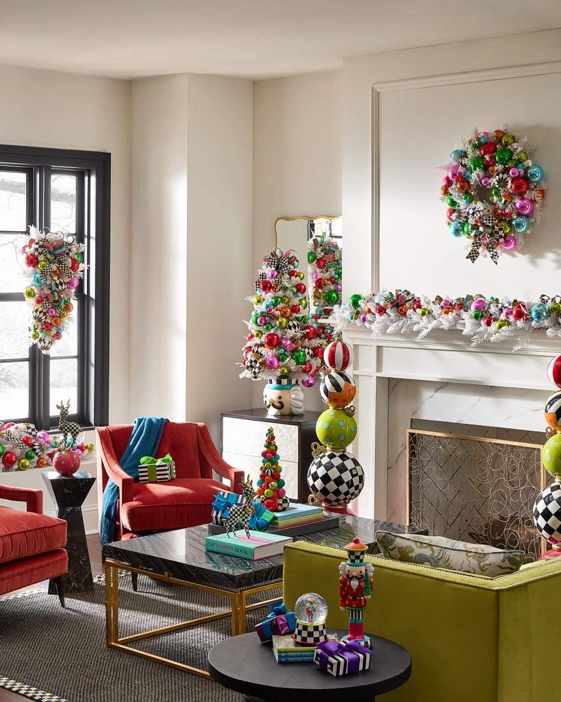 MacKenzie-Childs Confetti Christmas Wreath 2