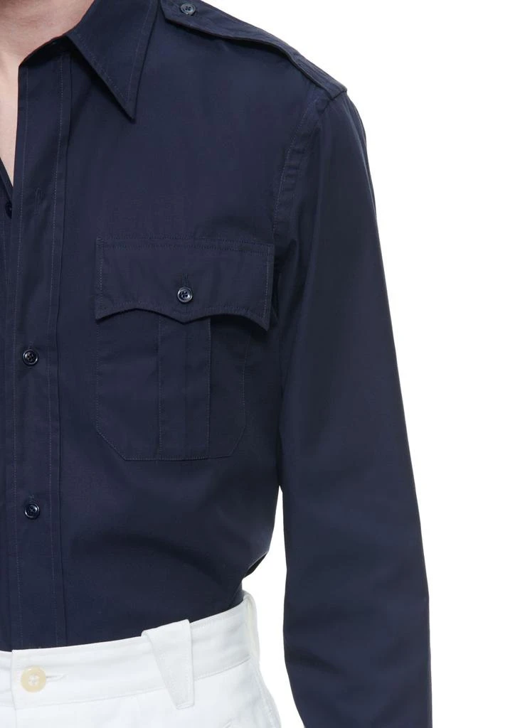 Fursac Cotton swallow collar shirt 4