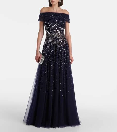 Jenny Packham Shayla crystal-embellished gown 2