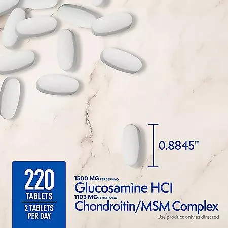 Member's Mark Member’s Mark Glucosamine HCl and Chondroitin/MSM Complex Tablets, 220 ct. 3