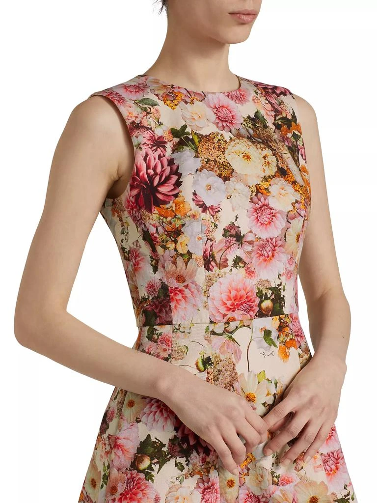 Adam Lippes Eloise Floral Cotton-Blend Midi-Dress 6