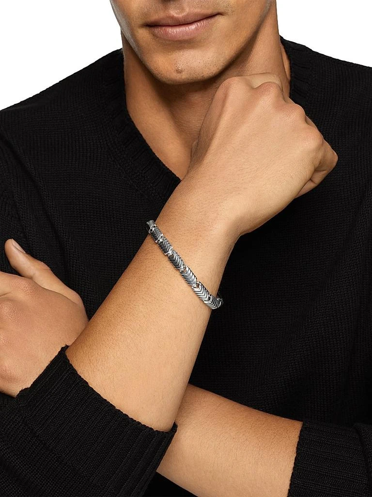 David Yurman Chevron Link Bracelet in Sterling Silver, 7.6MM 2
