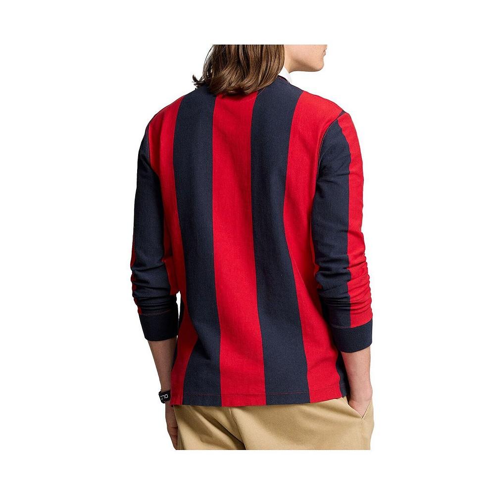 Polo Ralph Lauren Men's Red/Navy Team USA 2024 Summer Olympics Rugby Long Sleeve Polo