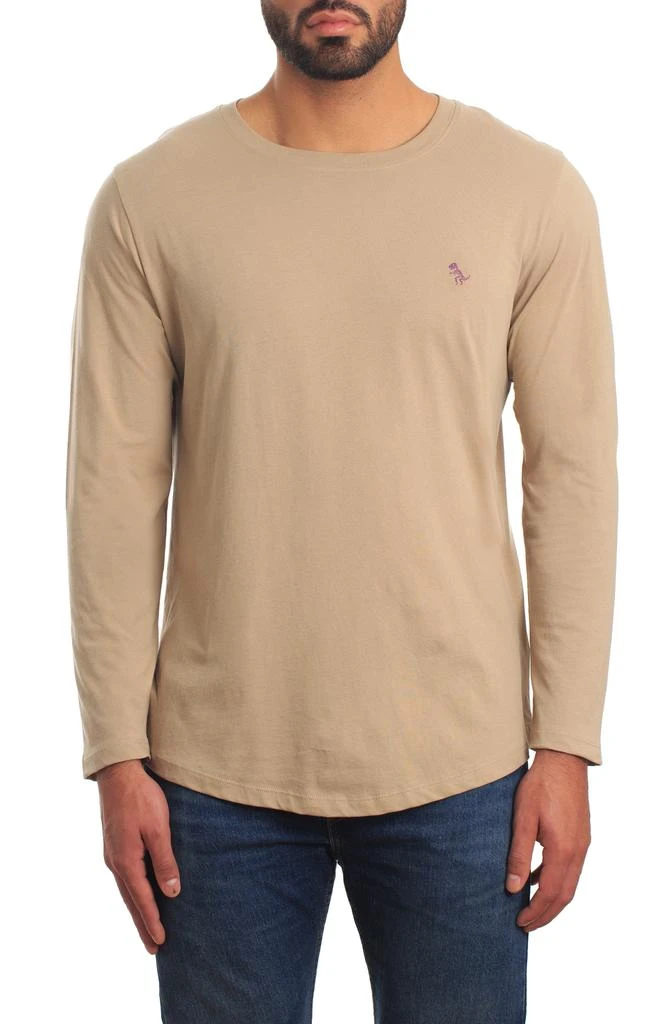 Jared Lang Peruvian Cotton Long Sleeve Crewneck T-Shirt 1