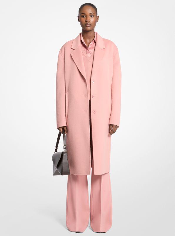 Michael Kors Double Faced Wool Melton Slouch Coat